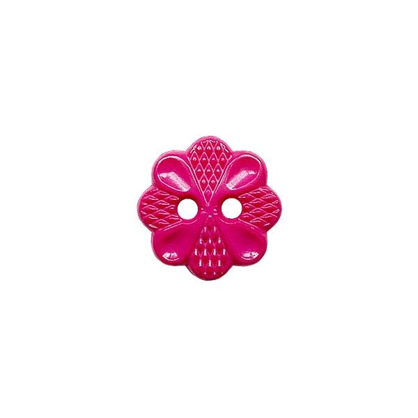 Pink Flower Button 13mm 223048