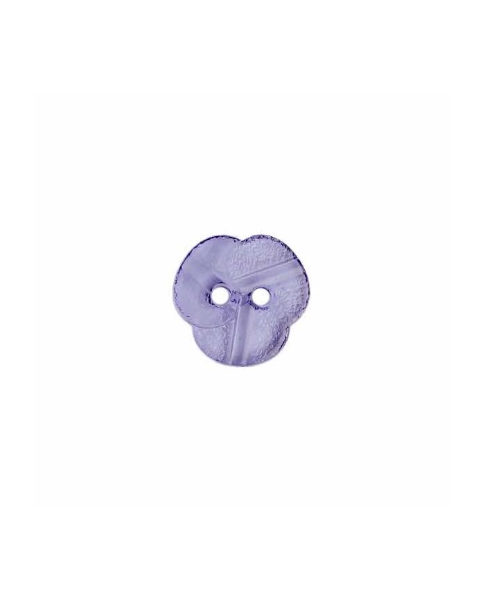 plexiglass flower button with 2 holes 11mm -violet- Art.No.: 242102