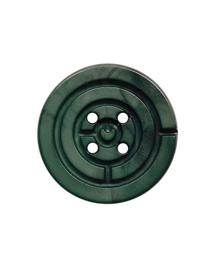 334022 Dunkelgrün marmorierter runder Polyamidknopf 20 mm