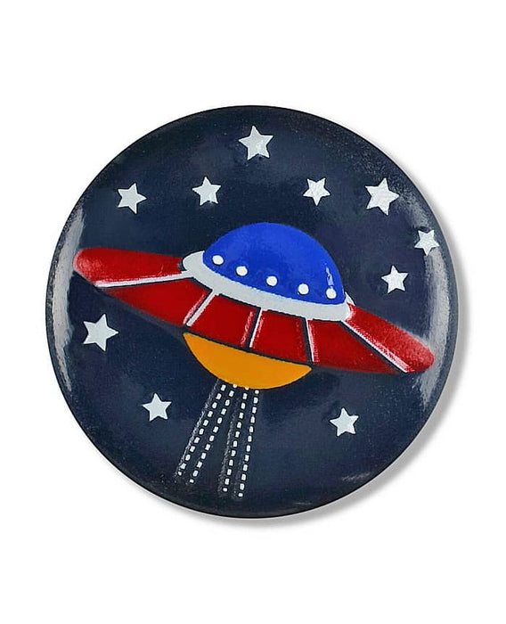 281125 Children’s Round Blue UFO Button 18mm
