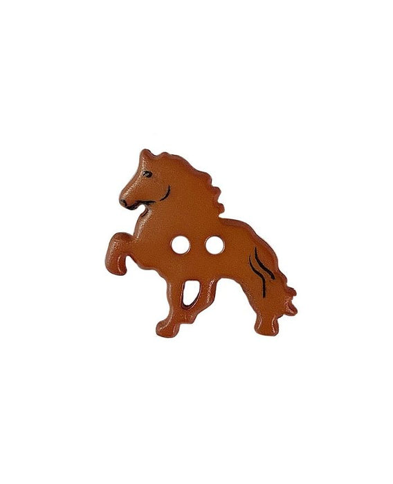 Brown Horse Button Polyamide 23mm 341473