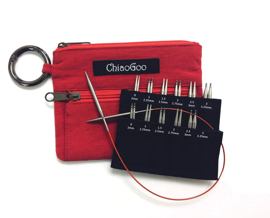 ChiaoGoo - 2" & 3" TWIST Shortie Set Mini - US 0-3 (2mm-3.25mm) BY ChiaoGoo