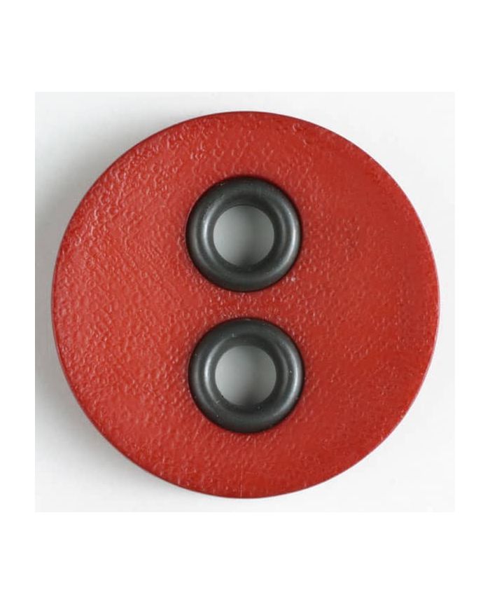 Red Button With Metal Holes Polyamid 23mm 340832