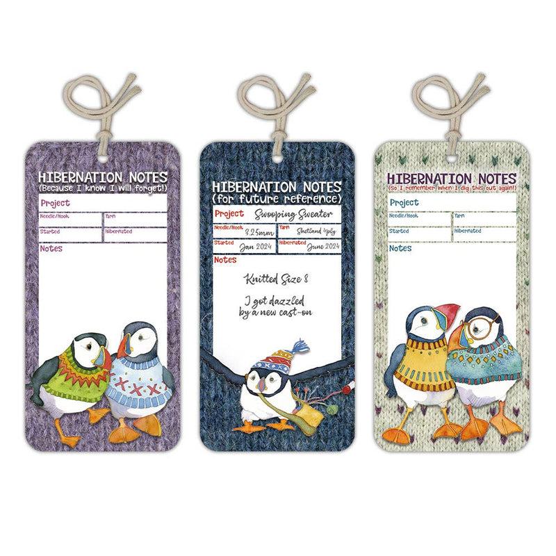 Emma Ball Ltd - Woolly Puffins- Hibernation Tags