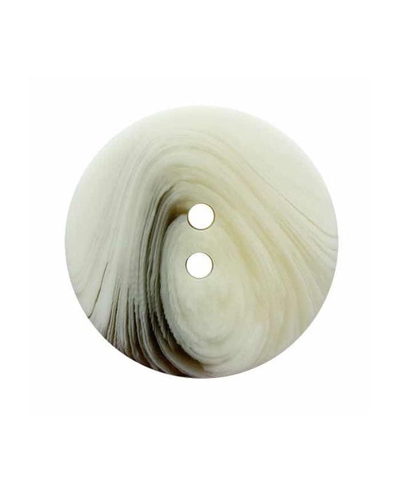 White marbled round button 34mm - Art.No.: 420102