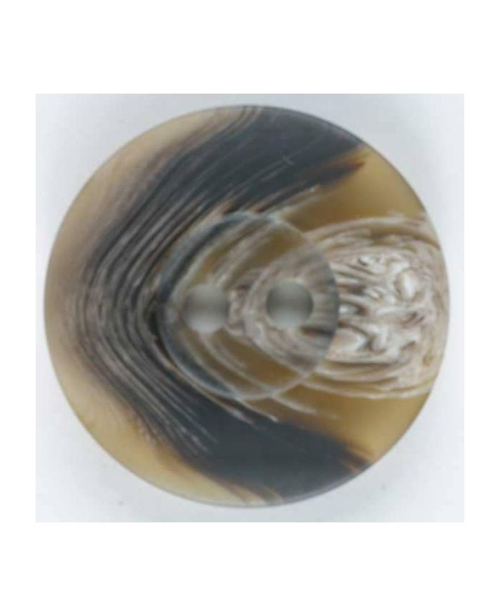 POLYESTER BUTTON - SIZE: 18MM - COLOR: BROWN - ART.NO. 251368