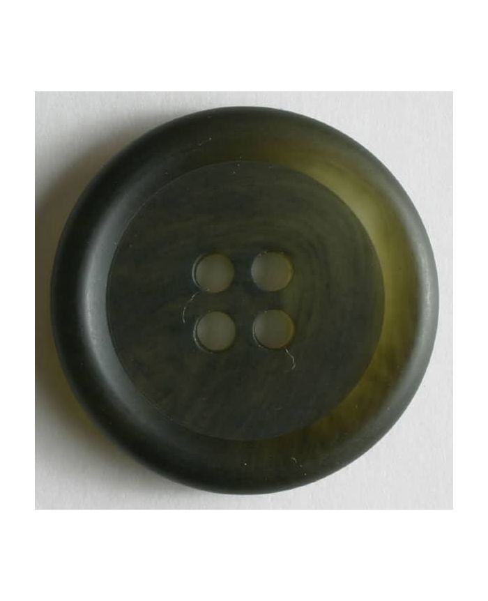polyester button - Size: 15mm - Color: green - Art.No. 201340
