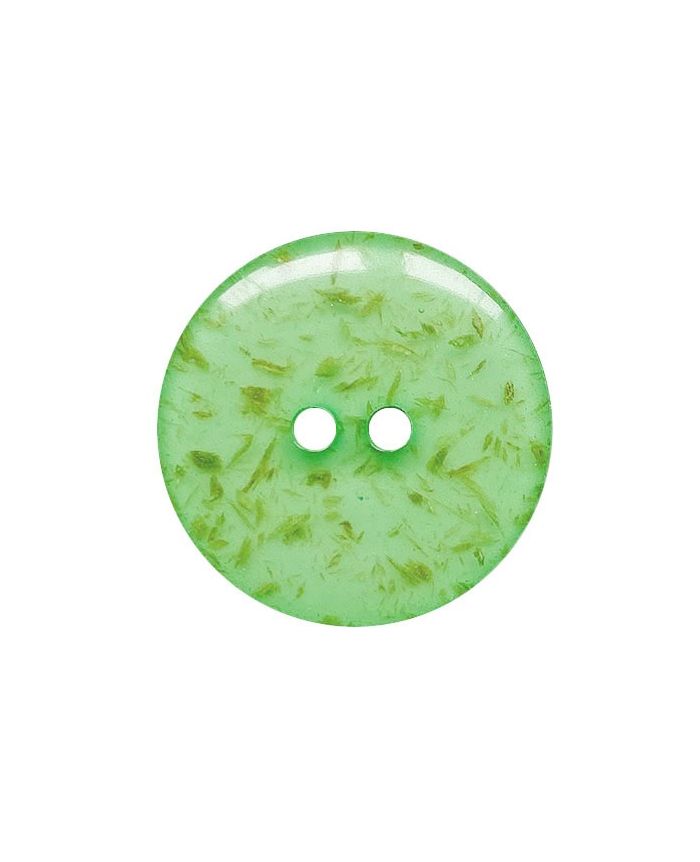 Grüner Polyesterknopf 343005