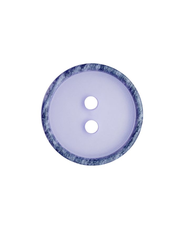 POLYESTER BUTTON ROUND SHAPE,TRANSPARENT WITH MATT SURFACE AND 2 HOLES - SIZE: 20MM - COLOR: LILA - ART.NO.: 335011