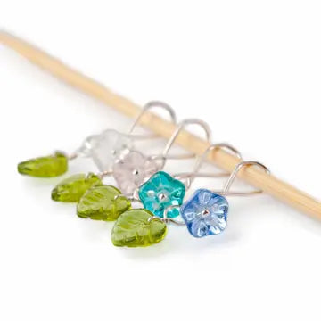 Little Flowers Stitch Marker Set by Twice Sheared Sheep