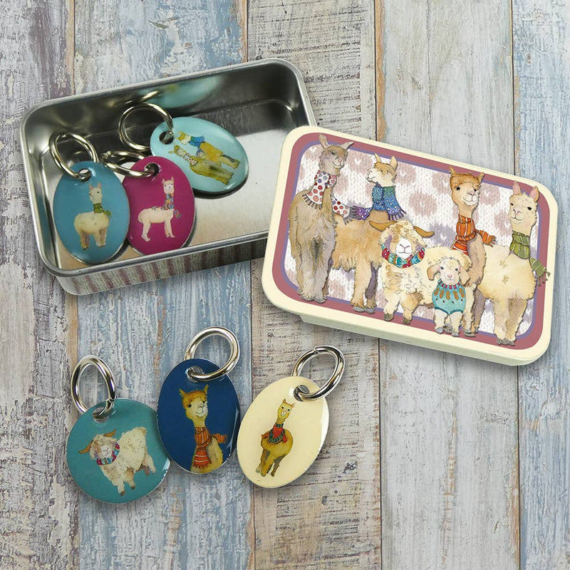 Stitch Markers in a Pocket Tin by Emma Ball