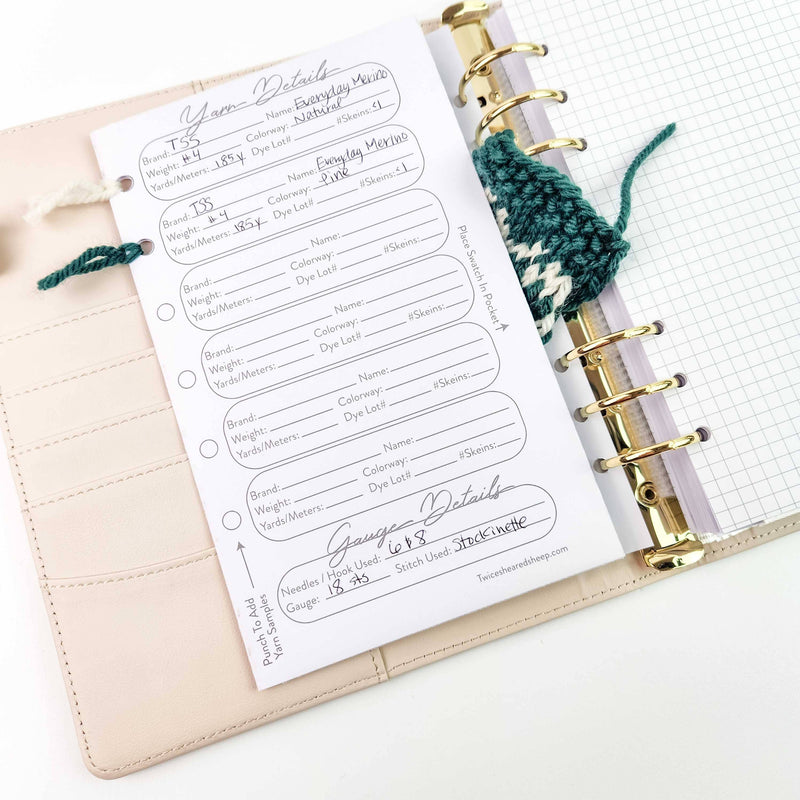 Twice Sheared Sheep - Night Forest Project Journal Planner for Knitters & Crocheters