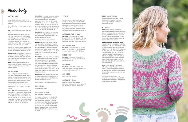 Colorful Crochet Knitwear: Crochet sweaters and more with mosaic, intarsia and tapestry crochet patterns by Sandra Gutierrez