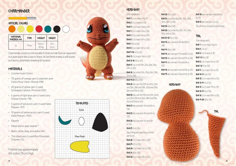 Pokémon Crochet Snorlax Kit: Includes materials to make Snorlax and instructions for 5 other Pokémon