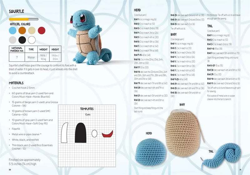 Pokémon Crochet Snorlax Kit: Includes materials to make Snorlax and instructions for 5 other Pokémon