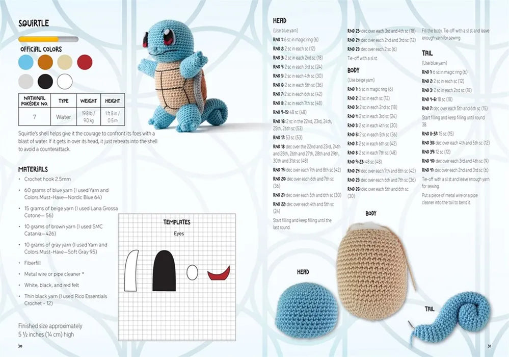 Pokémon Crochet Snorlax Kit: Includes materials to make Snorlax and instructions for 5 other Pokémon