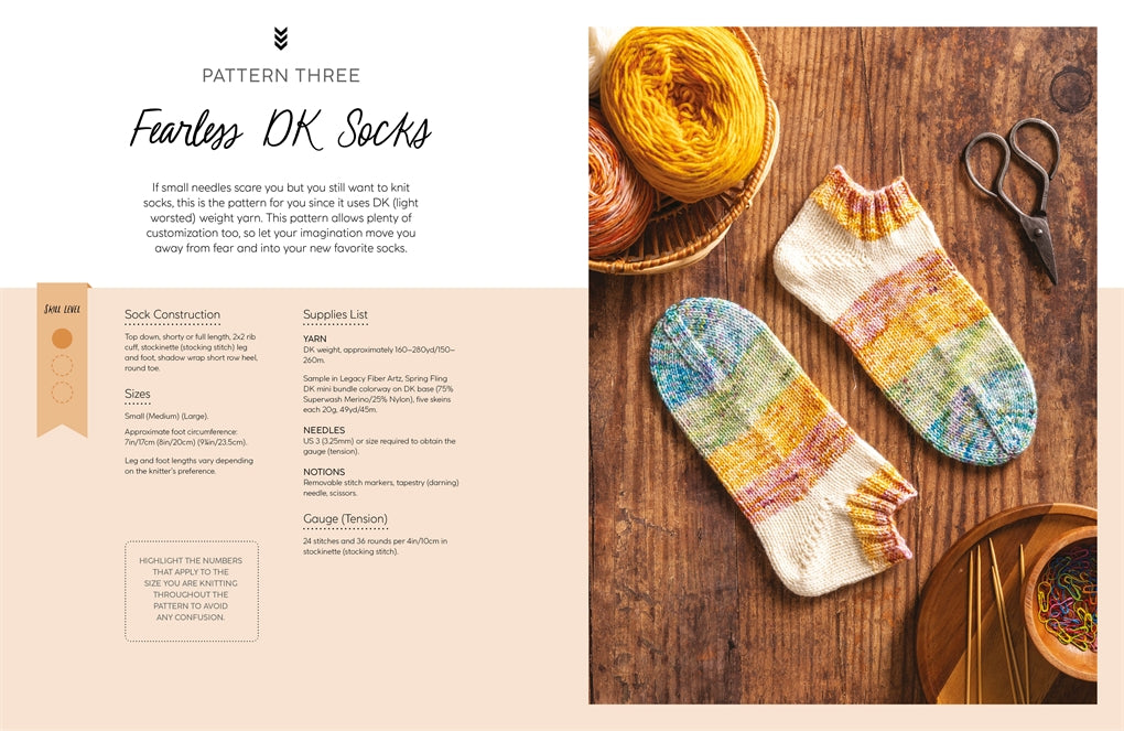 No Fear Sock Knitting: Take the worry out of sock knitting with this beginner’s guide by Denise DeSantis