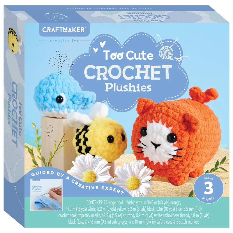 Deluxe Too Cute Crochet Plushies Kit