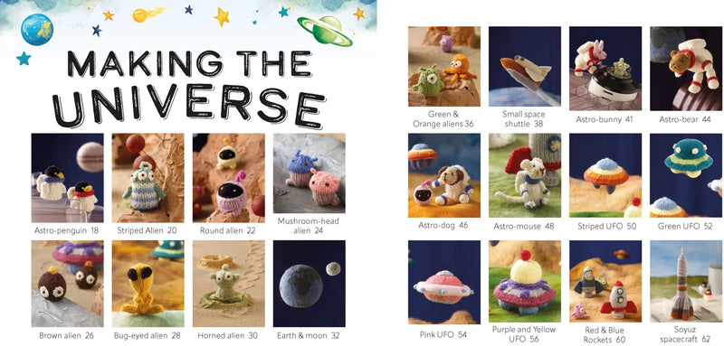 Knit a Mini Universe: 20 tiny cosmic creatures to knit by Sachiyo Ishii