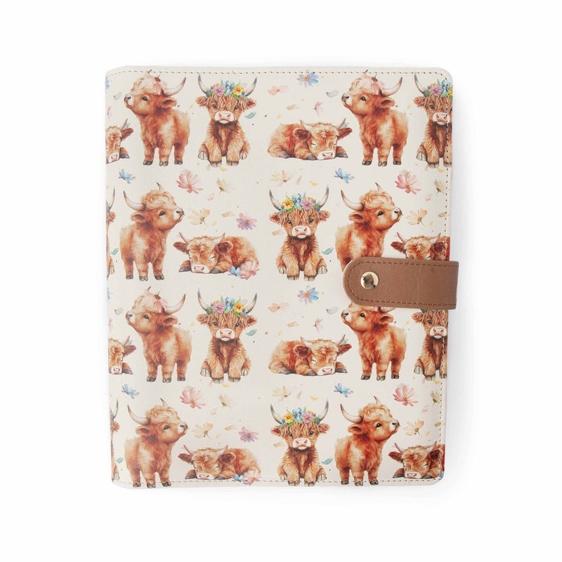 Twice Sheared Sheep - Maisy Highland Cow Project Journal Planner for Knitters & Crocheters