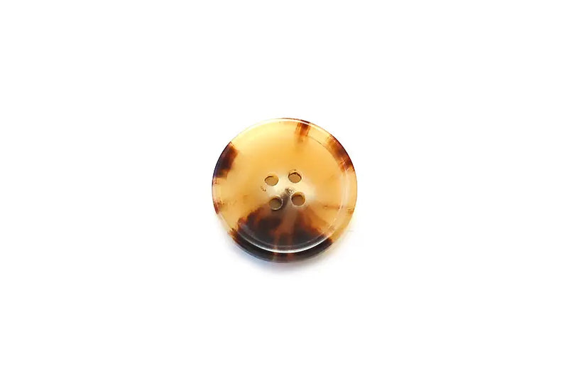 BC0095H23 Mostly Blonde Natural Horn with Classic Rim Edge Round 23MM