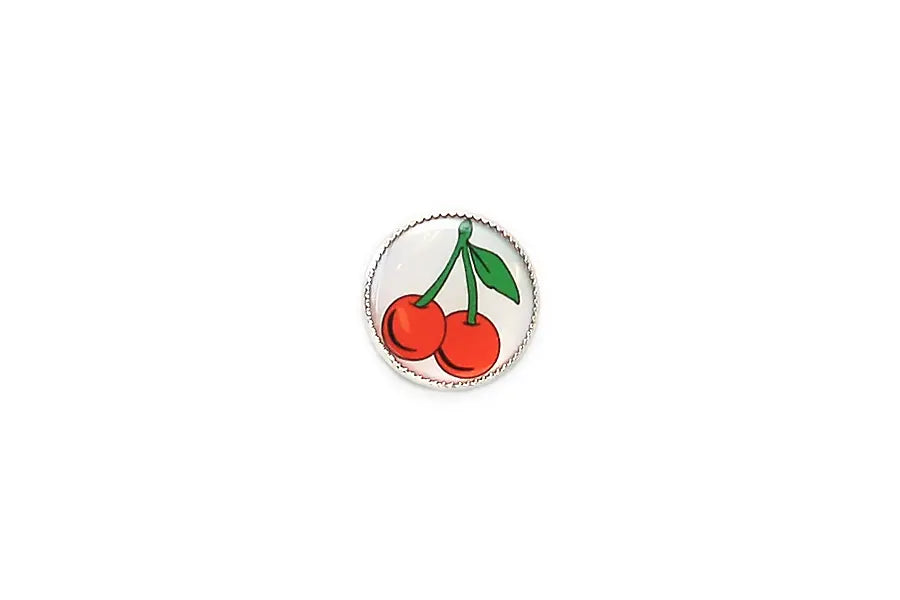 BD0134A18 Picture - Cherries - Round Shank 18MM
