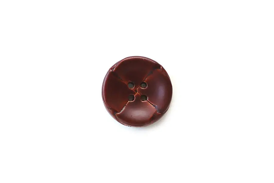 BH0572L23 Brown Leather Woven Round 23MM