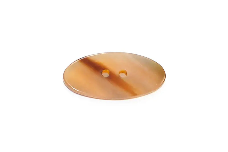 BM2210H40 Natural Horn Oval  18x40mm
