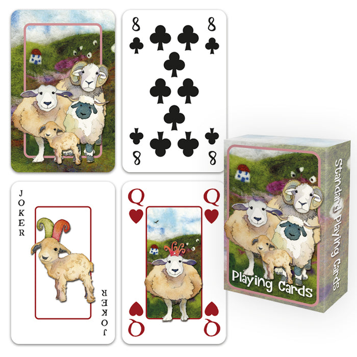 Emma Ball Felted Sheep Playing Cards