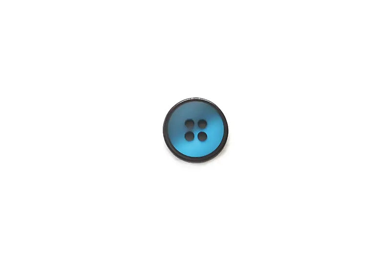BS1280P15 Plastic Blue with Thin Black Rim Round 15MM