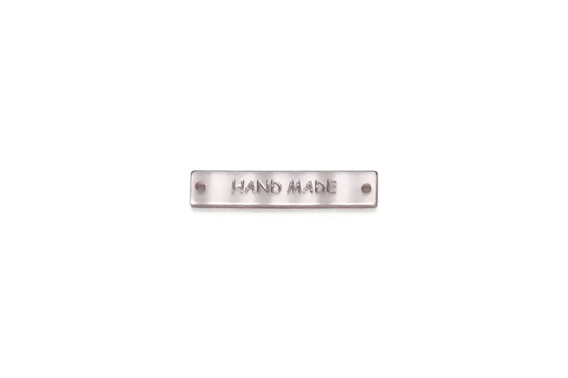 BT1922P30 Plastic Sew In Tag Hand Made - 5mm x 30mm