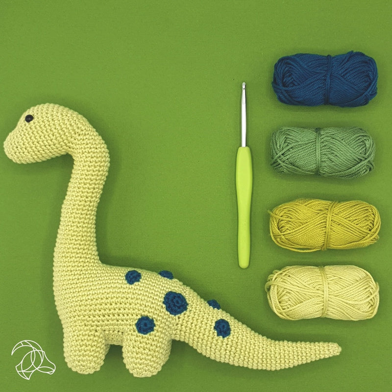 Crochet Kit - Dino Brontosaurus by Handicraft
