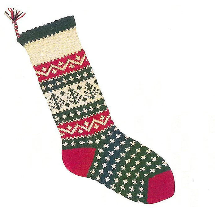 Christmas Stocking Kit (Fair Isle) by Briggs & Little Woolen Mills