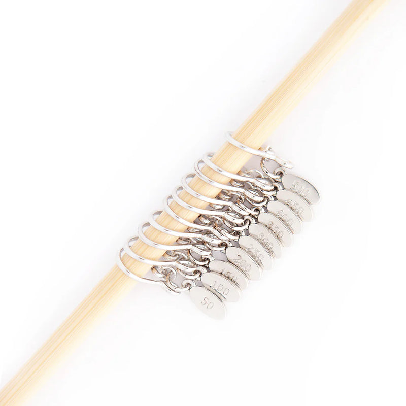 Cast On Counting Stitch Markers Count by 50 by Twice Sheared Sheep