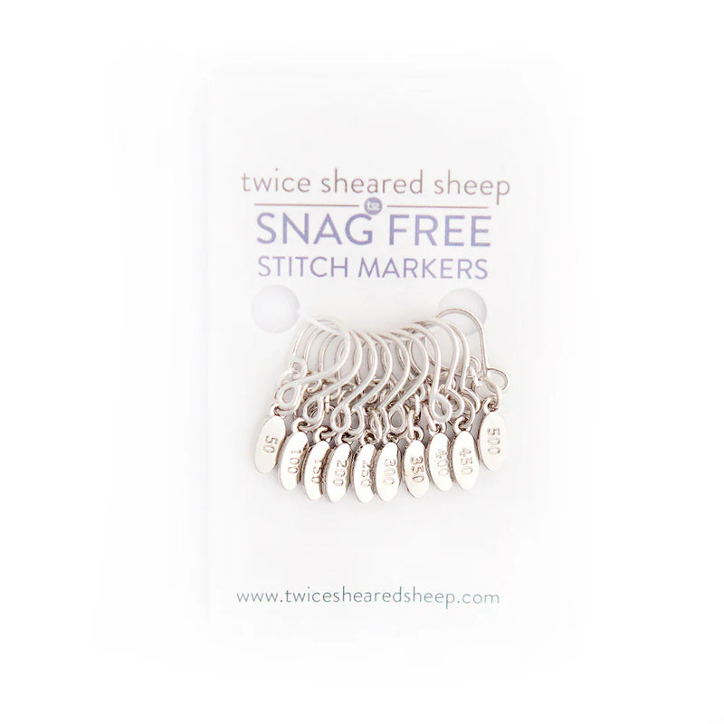 Cast On Counting Stitch Markers Count by 50 by Twice Sheared Sheep