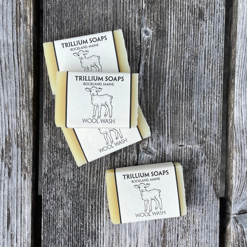 Wool Wash Bar with Lanolin Travel Size by Trillium Soaps
