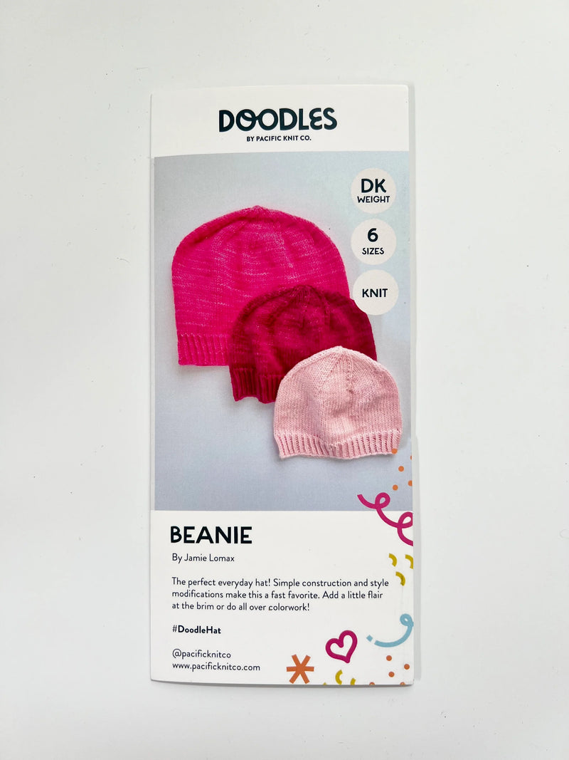 Base Doodle Beanie - DK - Pattern Brochure from Pacific Knit Co.