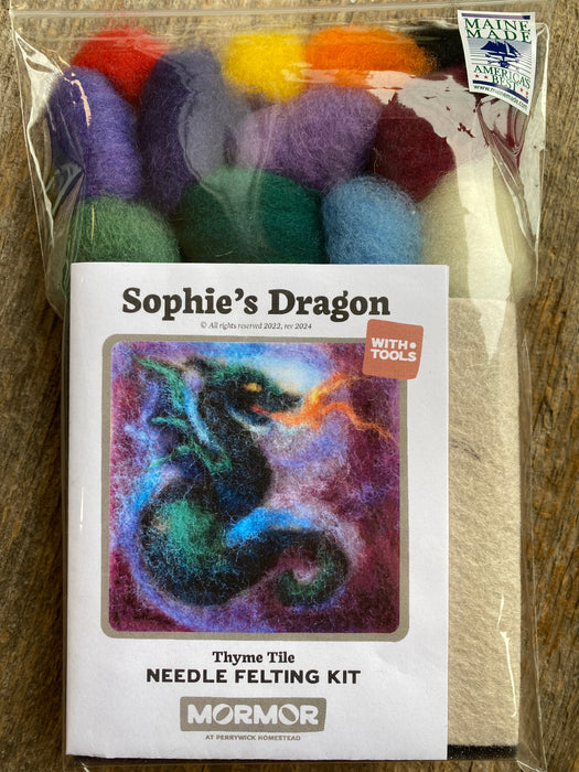 Thyme Tiles Needle Felting Kit w/ Tools from Mormor