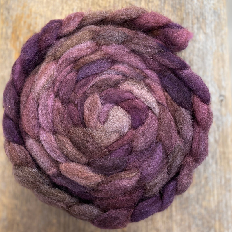 Stacey's Spinning Haven - Maine Romney Wool Roving - Hand Dyed
