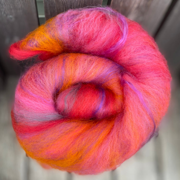 Stacey's Spinning Haven Art Batt - Superwash Bluefaced Leicester, Silk and Bamboo