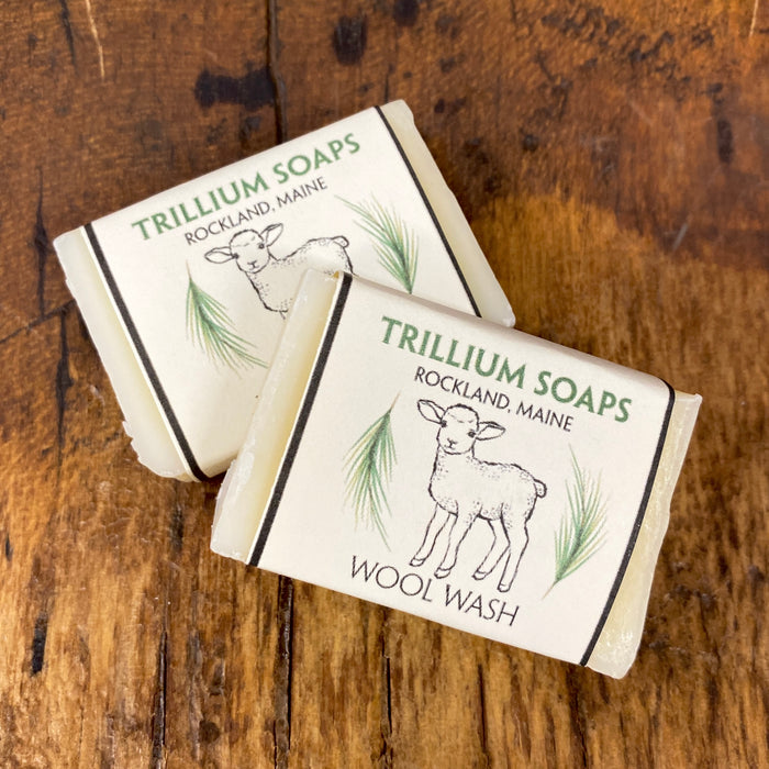 Wool Wash Bar with Lanolin Travel Size by Trillium Soaps