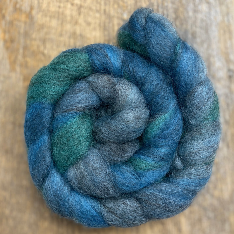 Stacey's Spinning Haven - Maine Romney Wool Roving - Hand Dyed
