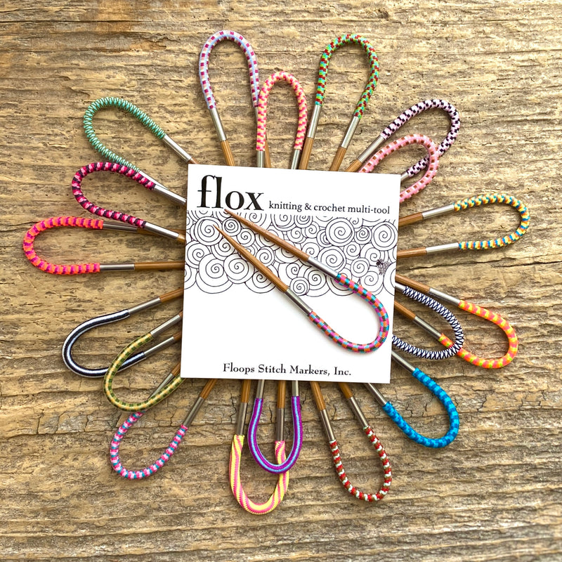 Flox Tools by Floops Stitch Markers- Multicolored