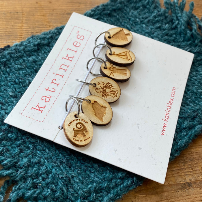 Custom Stitch Markers - Set of 6