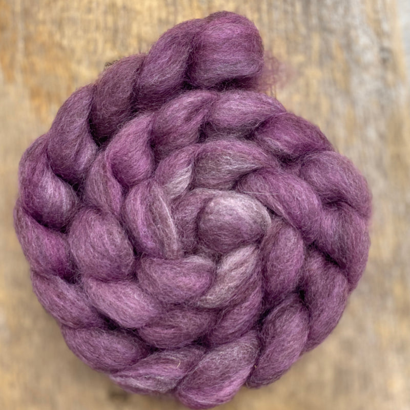 Stacey's Spinning Haven - Maine Romney Wool/ Seacell Roving - Hand Dyed