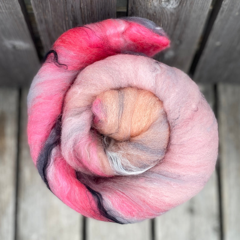 Stacey's Spinning Haven Art Batt - Merino, Corriedale, Bamboo, Nylon