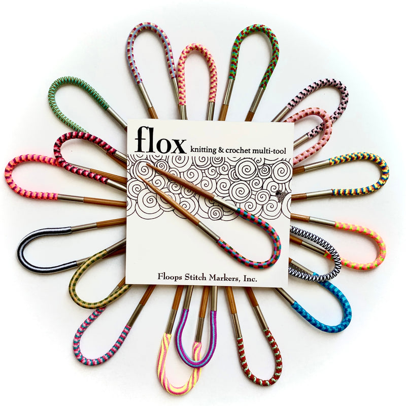 Flox Tools by Floops Stitch Markers- Multicolored