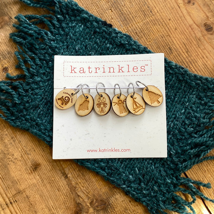 Custom Stitch Markers - Set of 6