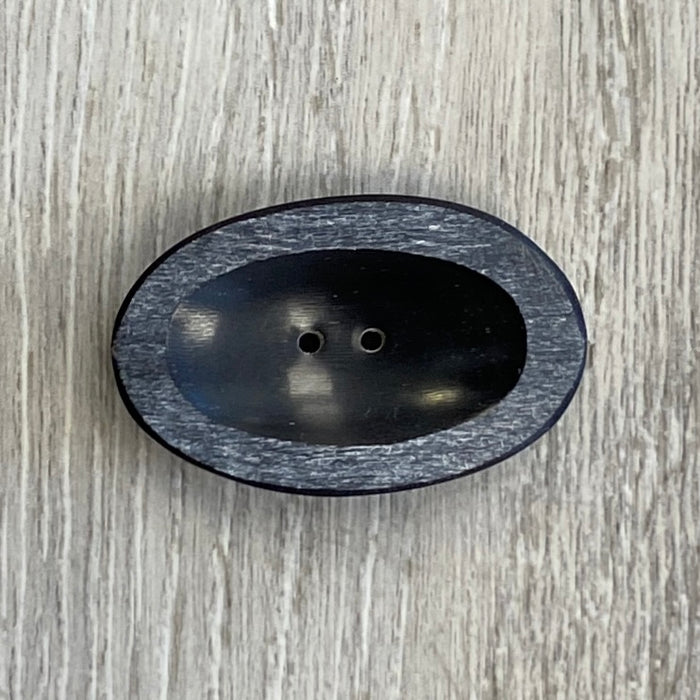 Renaissance BlueMoon Large Oval Horn Button 45mm