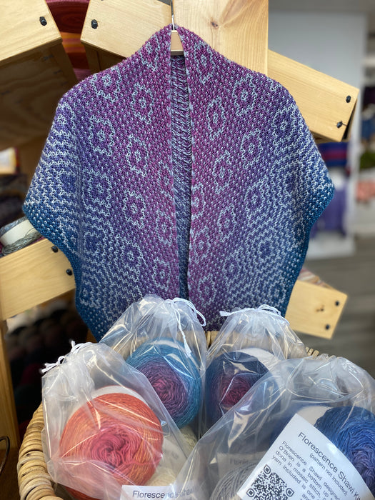 Florescence Shawl Kit by Seven Sisters Arts (pattern not included)